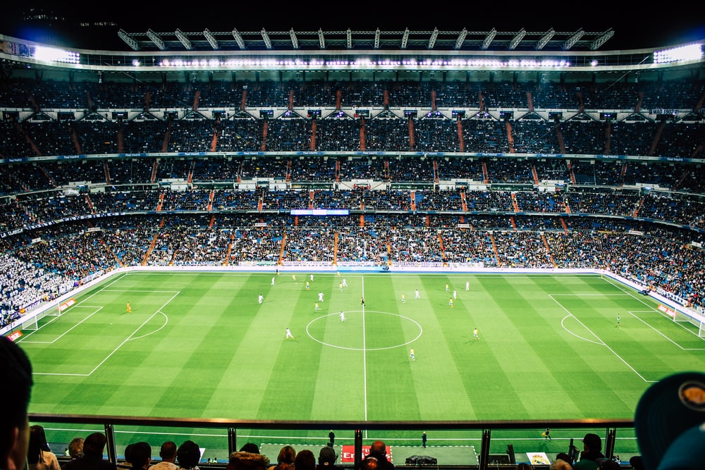 Stade de football rempli